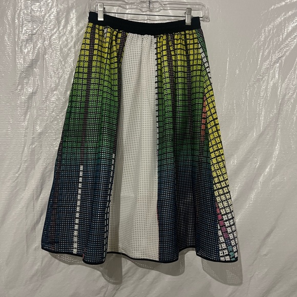 Clover Canyon Multicolor Floral Laser Cut Skirt Size XS - Picture 3 of 5